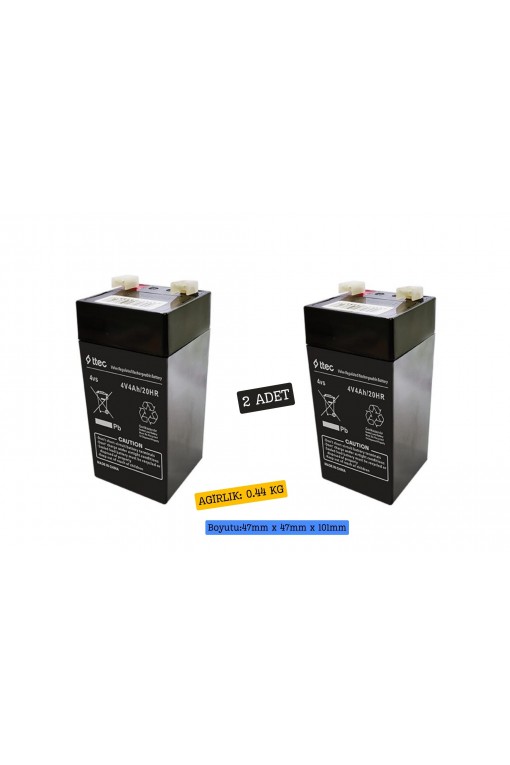 TTEC 4V 4Ah Akü 2 Adet TTEC 4V 4Ah Akü 2 Adet